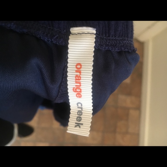 Orange creek blue drawstring shorts S - Picture 3 of 4